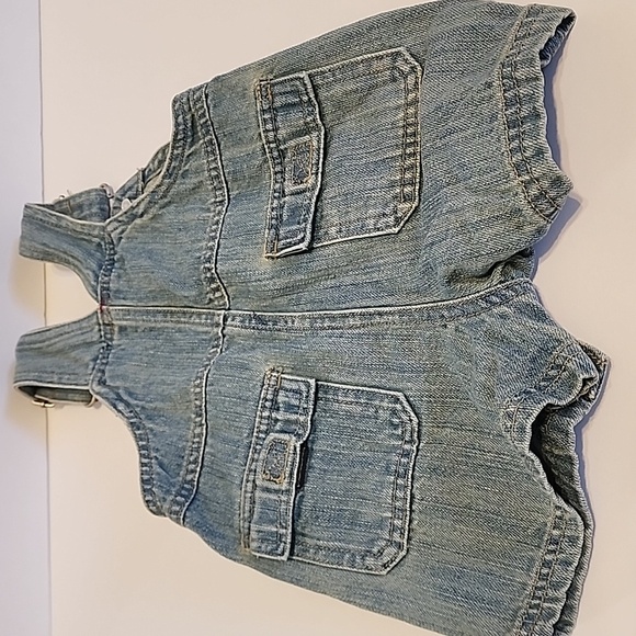 Kids Denim Overalls Brand Carte's Size 6months - Picture 4 of 9
